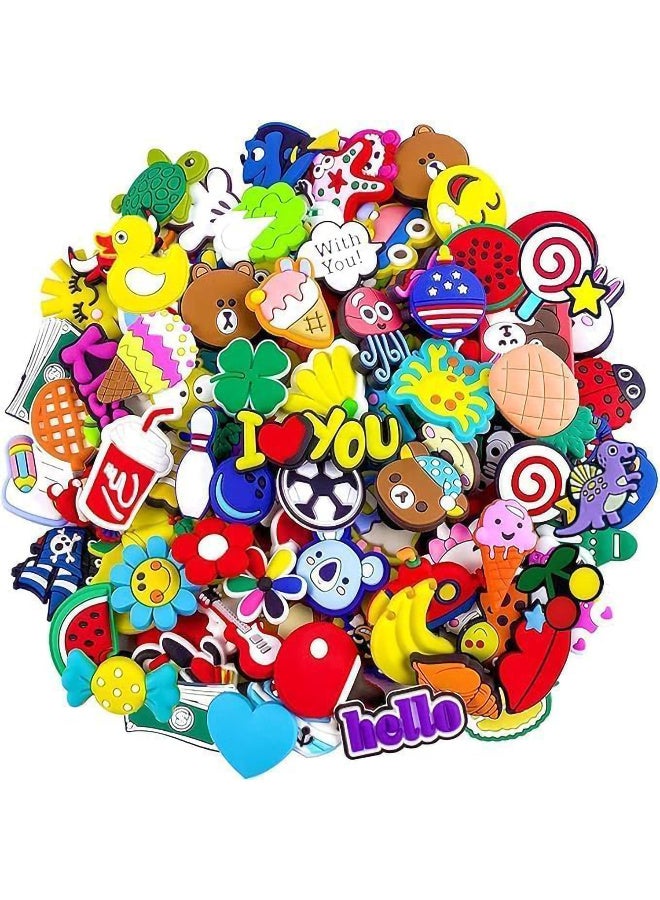 Relex 100pcs Cartoon Shoe Charms Crocs decoration,Random Anime Charms for Pvc Shoe Charms Decoration for Kids Teens Boys Girls Men Women Party Birthday Gifts - Image 4