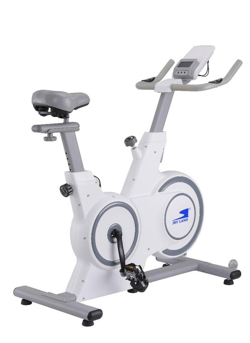 Sky Land Smart Exercise Bike for Home Gym With 6kg Fly Wheel| Indoor Cycling Stationary Spin Bike with Magnetic Resistance, 4-Way Adjustable Seat & FS App, Digital Displa  - Image 1