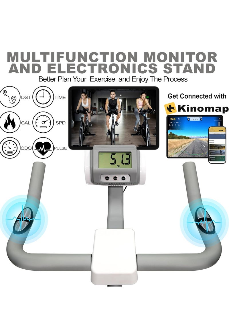 Sky Land Smart Exercise Bike for Home Gym With 6kg Fly Wheel| Indoor Cycling Stationary Spin Bike with Magnetic Resistance, 4-Way Adjustable Seat & FS App, Digital Displa  - Image 3
