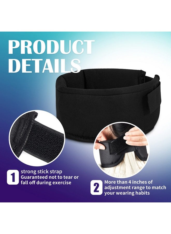 Taiyin 2 Pcs Winter Hockey Neck Guard Sports Cut Resistant Neck Guard Collar Neck Protector For Youth Adult Paintball Ice Hockey Protective Gear, Black  - Image 3