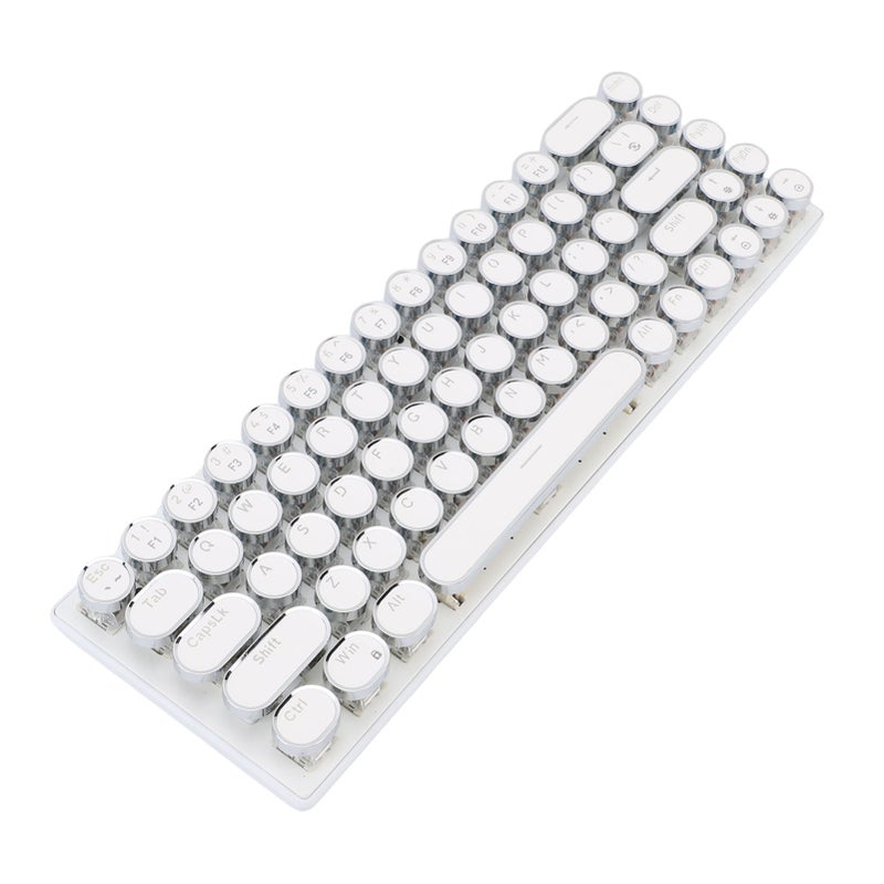 Wired Gaming Keyboard TW1870 68 Keys RGB Colorful LED Backlight Portable Compact Gaming Keyboard White Color Blue Switch - Image 5