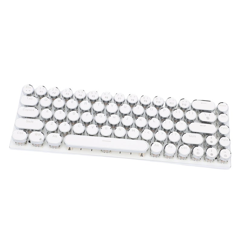 Wired Gaming Keyboard TW1870 68 Keys RGB Colorful LED Backlight Portable Compact Gaming Keyboard White Color Blue Switch - Image 3