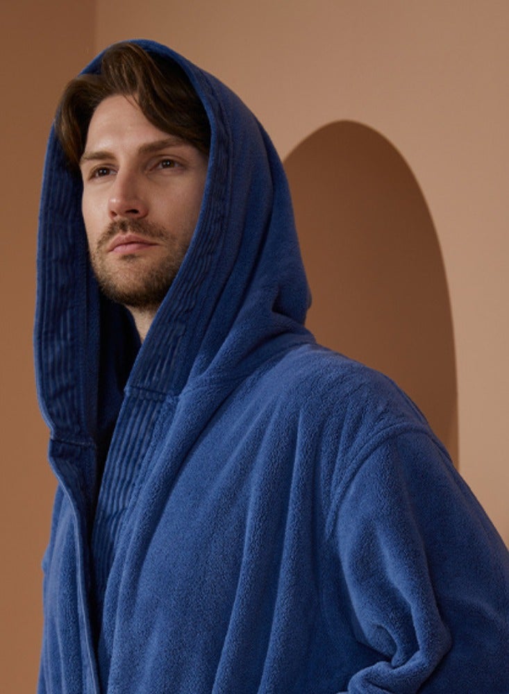 Reefi Modern robe with hat - blue - Image 2