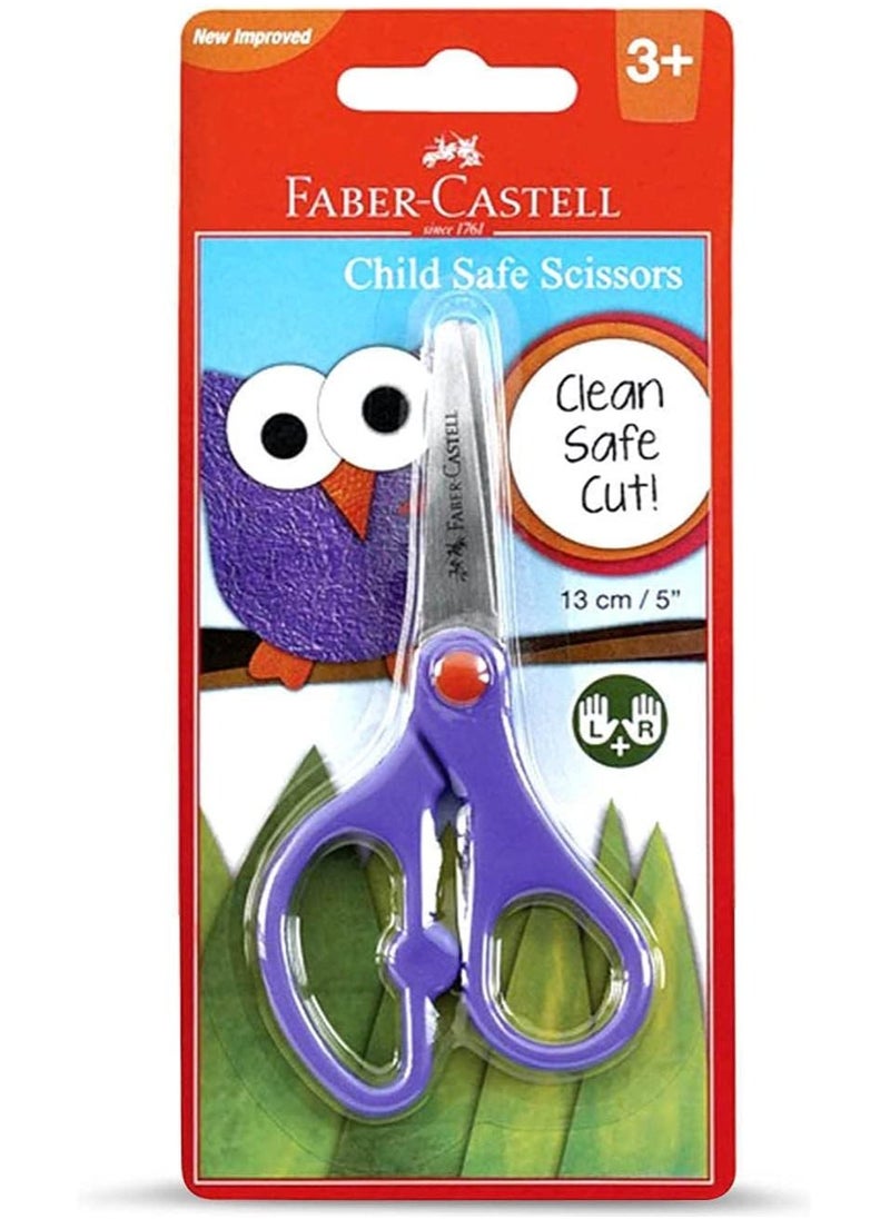FABER-CASTELL - 1-Piece Child Safe Scissors Assorted Colors - Image 1