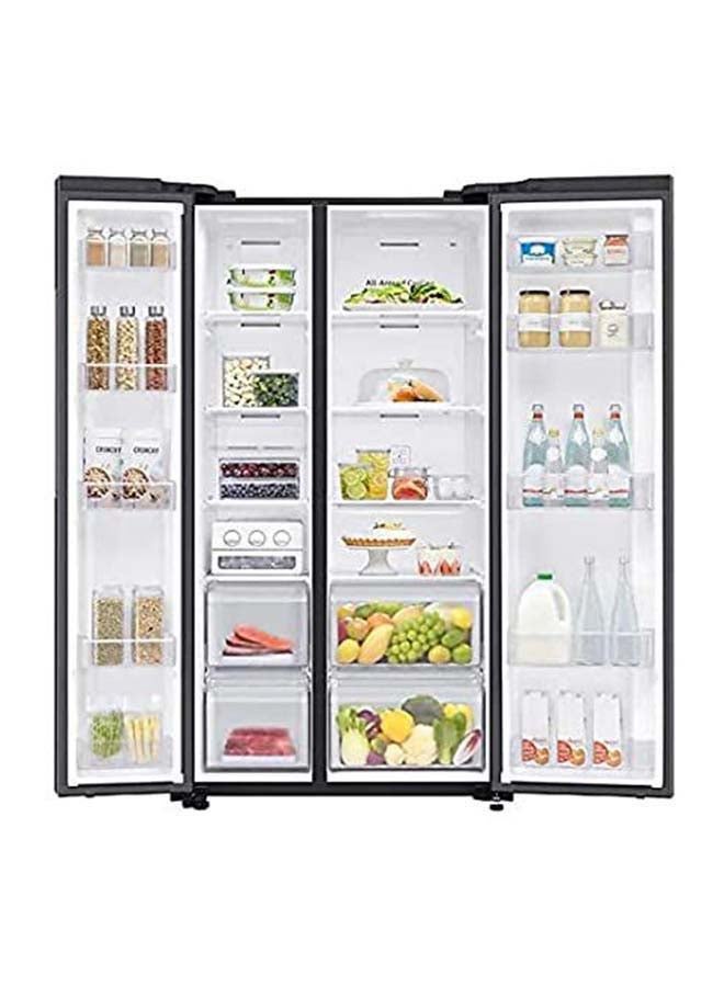 Samsung 647L Net Capacity, Side by Side Refrigerator with Digital Inverter Technology, All-around Cooling, Power Cool 200 W RS62R5001B4 Black - Image 3