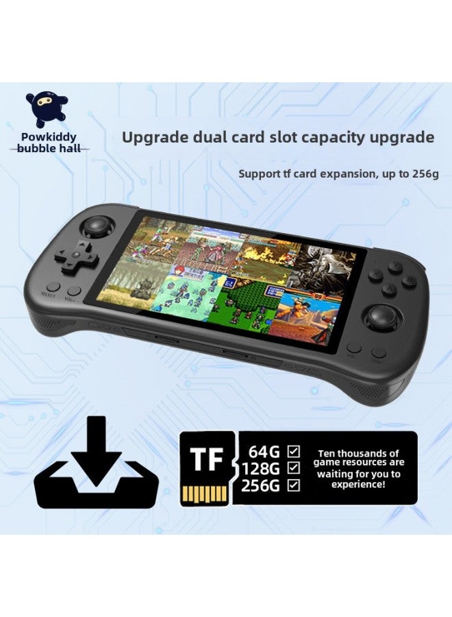 Powkiddy Bubble Machine Hall X55 Game Machine Large Screen 5.5 Inch Open Source Handheld Arcade PS HD Game Machine-Product Color:Standard (without Card)-Model:X55 Green (english Version) 【free Tempered Film】 - Image 3