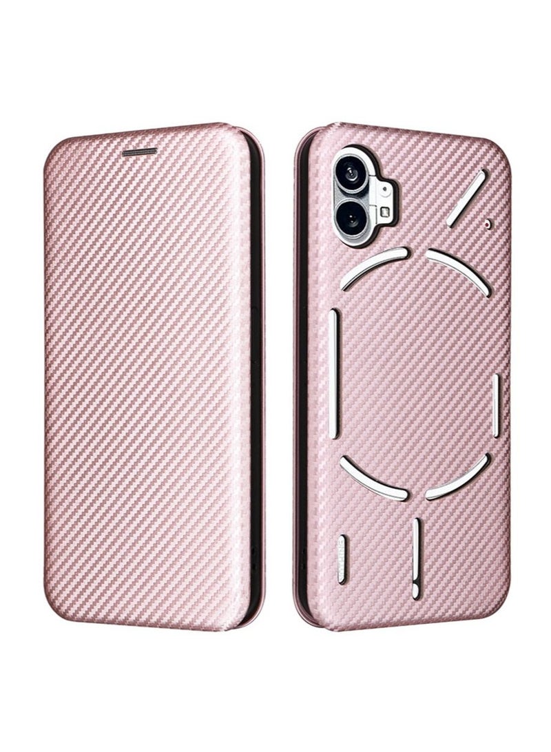 Nothing Phone 1 Case Cover with Card Wallet Slots Bracket Holder PU Leather Flip Case Back Cover for Nothing Phone 1  - Image 1