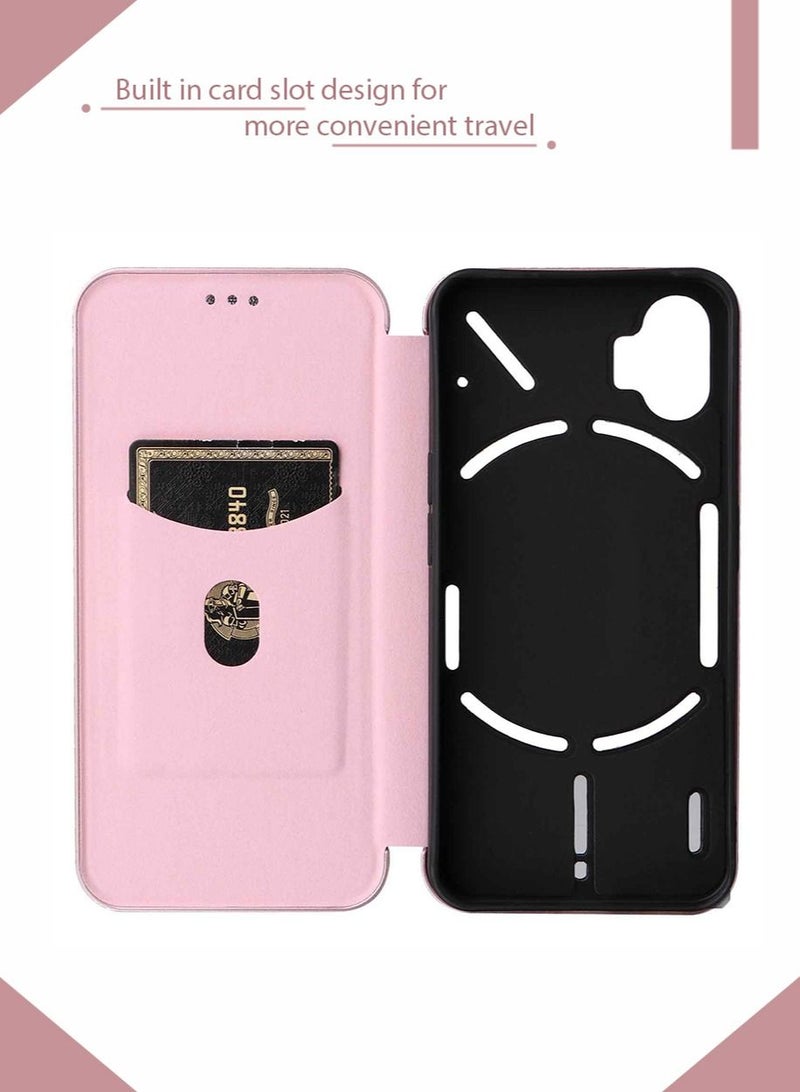 Nothing Phone 1 Case Cover with Card Wallet Slots Bracket Holder PU Leather Flip Case Back Cover for Nothing Phone 1  - Image 3