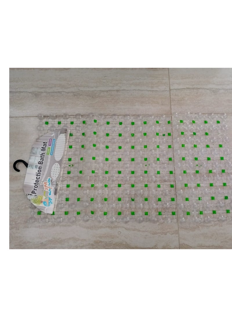 Silicone floor and bath mat with suction cups 