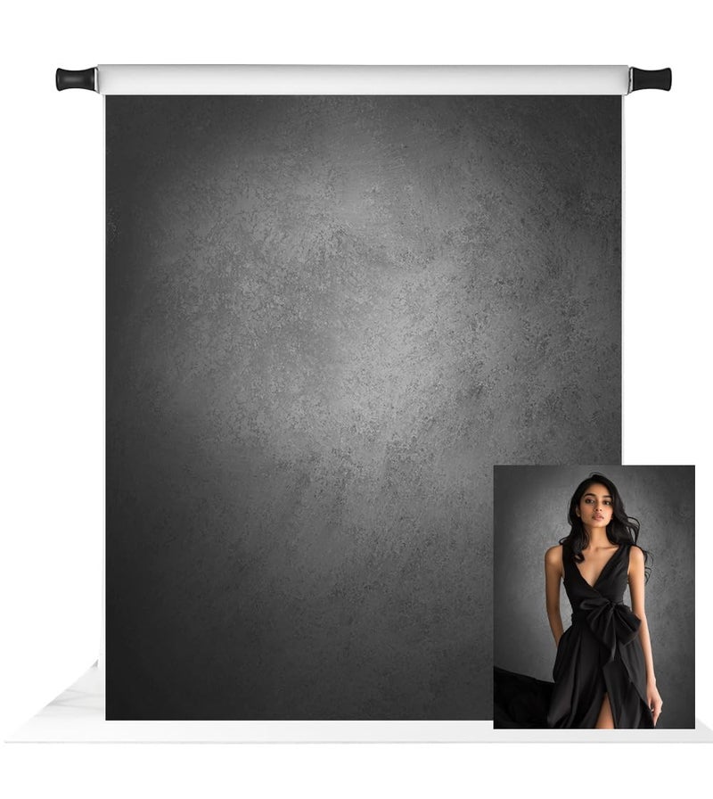 Kate 5x7ft Grey Backdrops for Headshot Portrait Gray Background Old Master Texture Backdrop Photo Fabric Studio Props - Image 1