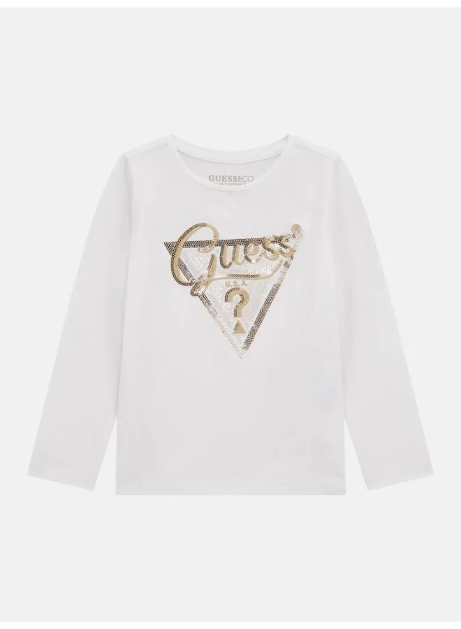 GUESS Kids Slogan Crew neck T-Shirt