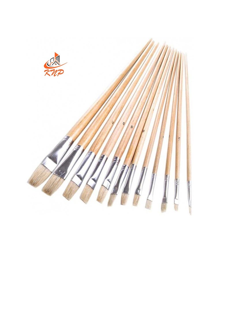 كنب مجموعة فرشاة الفنان المسطحة - Image 3