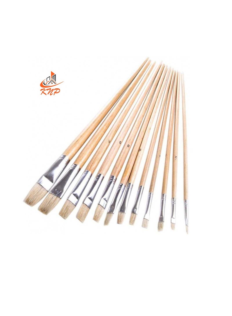 كنب مجموعة فرشاة الفنان المسطحة - Image 1