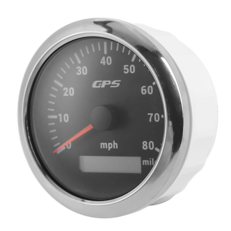 GPS Speedometer Premium 316 Stainless Steel Speed Gauge - IP67 Waterproof Dustproof Curved Glass Anti-Fog 9-32V Voltage for Generator Sets Engineering Machinery Car Modification - Image 3