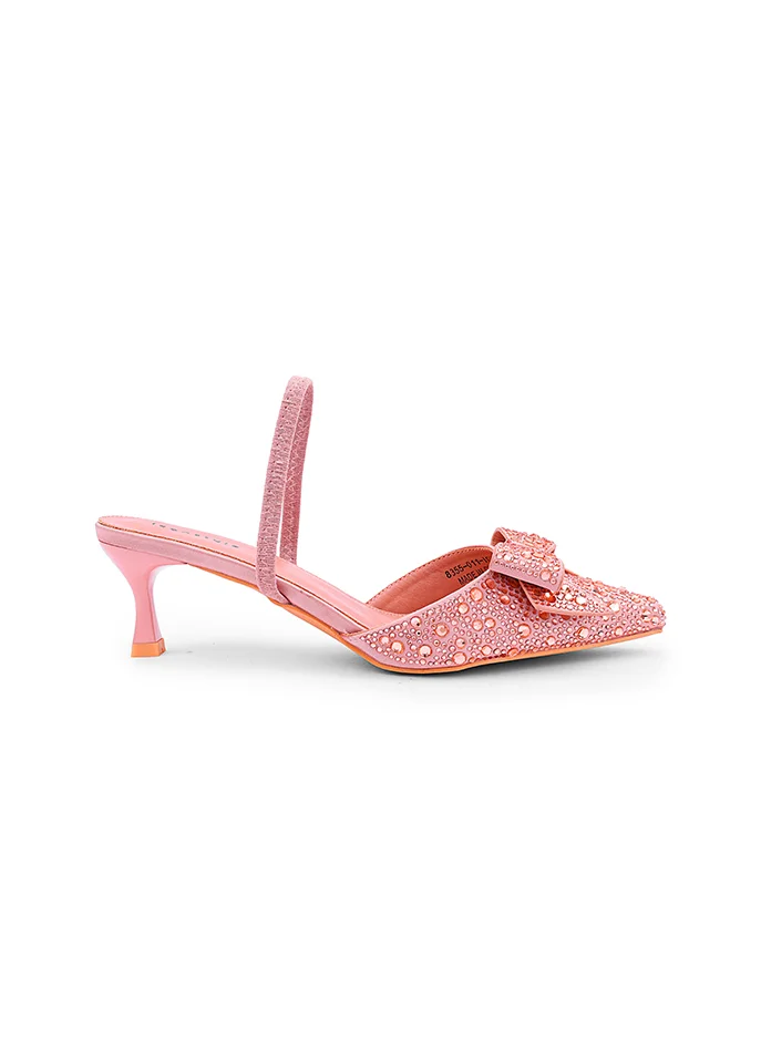 أيقون Crystal patent heel shoes with elegant style.