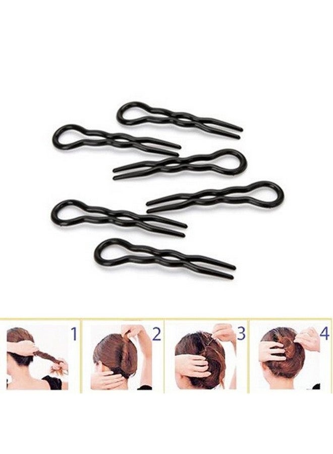 Yueton Pack Of 12 Office Lady Style Magic Simple Fast Spiral Hair Braid Twist Styling Tool Clip Pin - Image 3