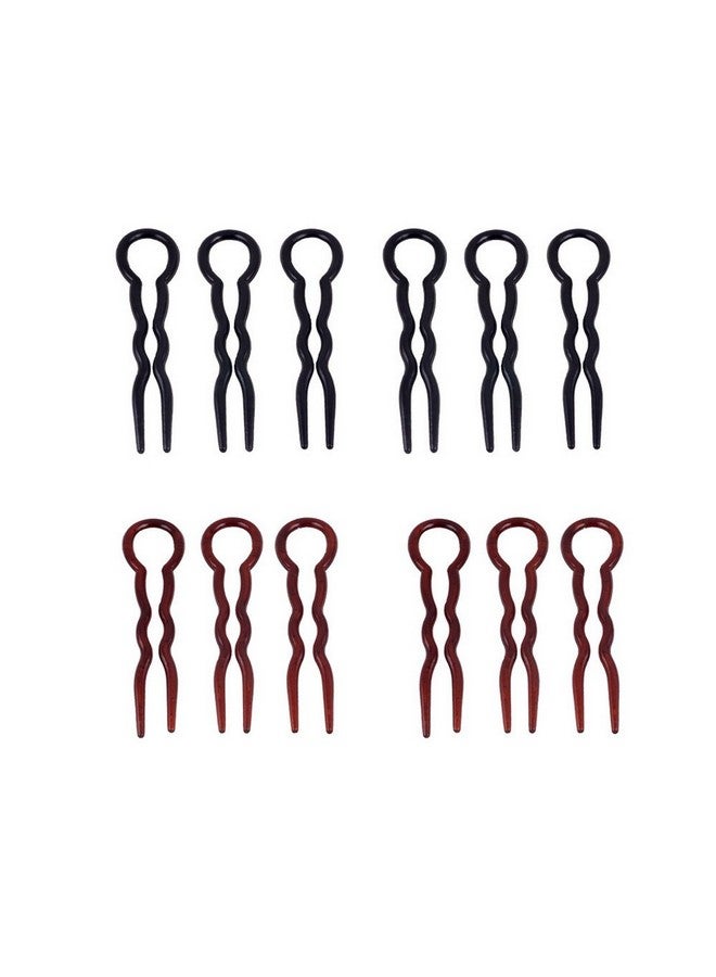 Yueton Pack Of 12 Office Lady Style Magic Simple Fast Spiral Hair Braid Twist Styling Tool Clip Pin - Image 1