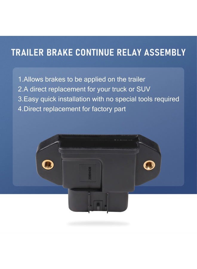 DICMIC Trailer Brake Continue Relay Assembly for 2007-2014 Cadillac Escalade 2008-2013 Chevrolet Avalanche 2008-2013 GMC Sierra 1500 Replace# 20904439 - Image 2