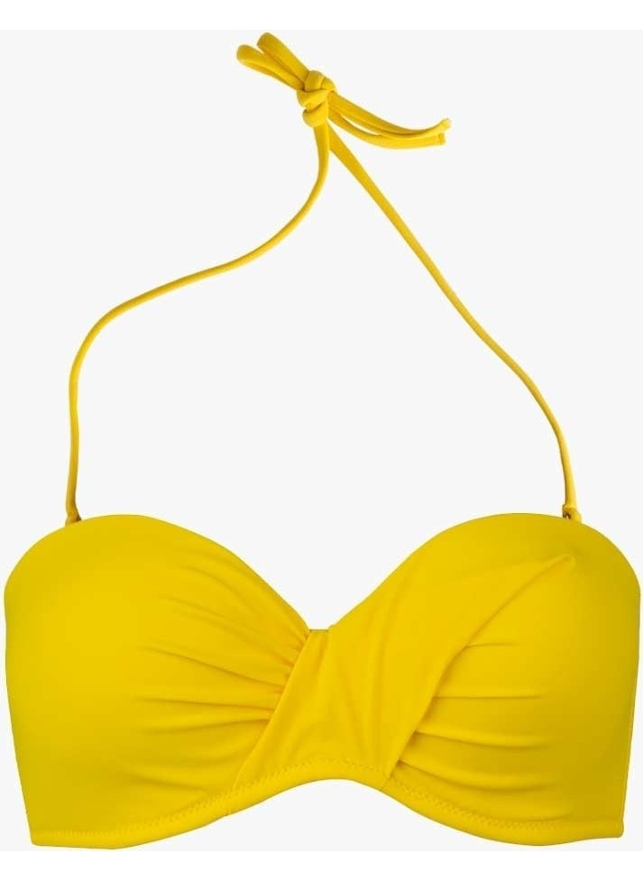 Ayyıldız 63549 Yellow Strapless Bikini Top  - Image 3