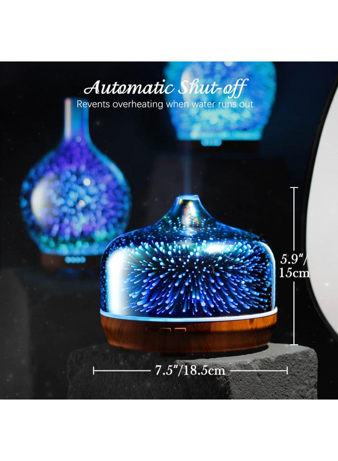 Porseme Porseme 500ml Essential Oil Diffuser, Aroma Ultrasonic Humidifier with Remote Control, BPA Free, Auto Shut-Off, Timer Setting for Large Room Sleeping Yoga - Image 3