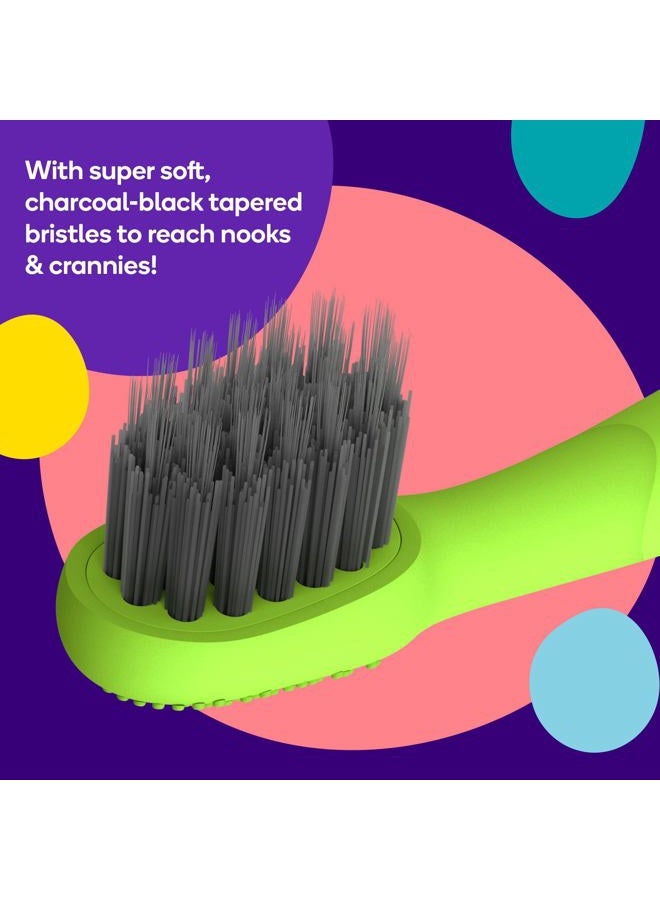 BURST Genuine Replacement Heads for Kids Electric Toothbrush (Green/3 Pack) | Perfect Fit | Ultra Soft Bristles | 9 Months of Supply - Image 4