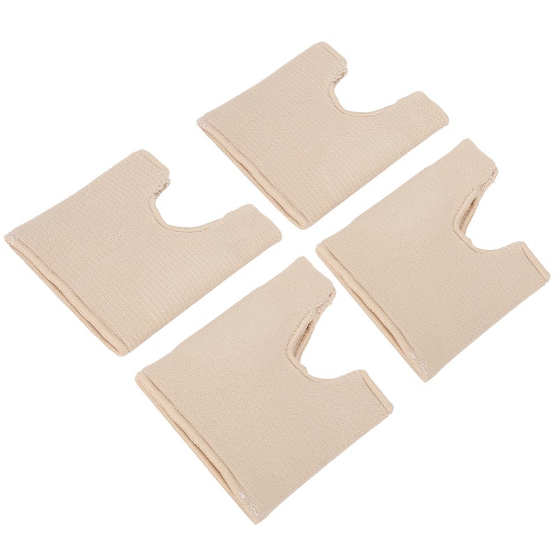 Forefoot Sleeve Skin Color 2 Pairs High Elastic Nylon + SEBS + Rubber Thread - Strong Toughness Wear-Resistant U-Shaped Toe Protector for Foot Rub Prevention & Comfortable Forefoot Support - Image 5