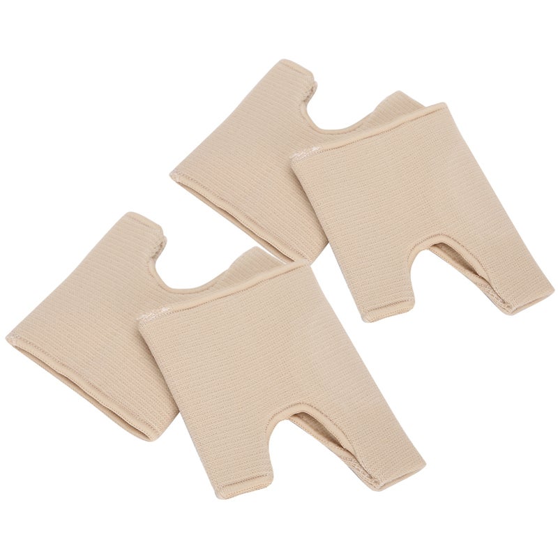 Forefoot Sleeve Skin Color 2 Pairs High Elastic Nylon + SEBS + Rubber Thread - Strong Toughness Wear-Resistant U-Shaped Toe Protector for Foot Rub Prevention & Comfortable Forefoot Support - Image 4