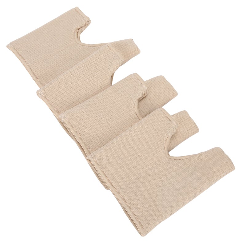 Forefoot Sleeve Skin Color 2 Pairs High Elastic Nylon + SEBS + Rubber Thread - Strong Toughness Wear-Resistant U-Shaped Toe Protector for Foot Rub Prevention & Comfortable Forefoot Support - Image 3