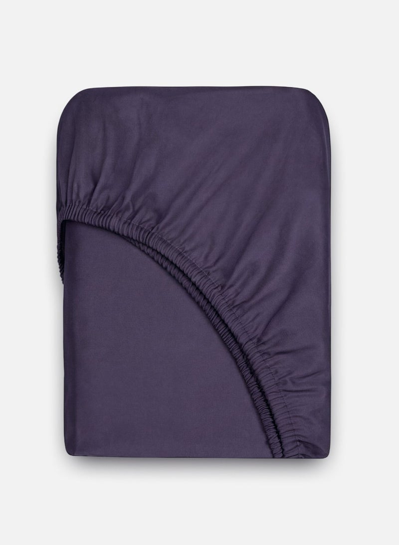 اسكونا Fitted Sheet 140x200 Askona Comfort Maco Sateen Blue Topaz - Image 3
