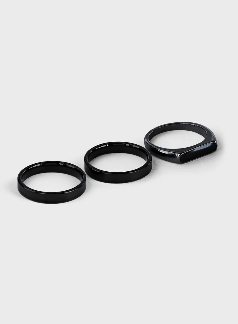 JACK & JONES 3 Pack Rings