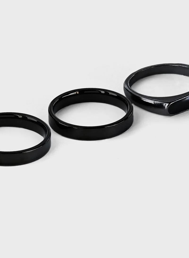 JACK & JONES 3 Pack Rings
