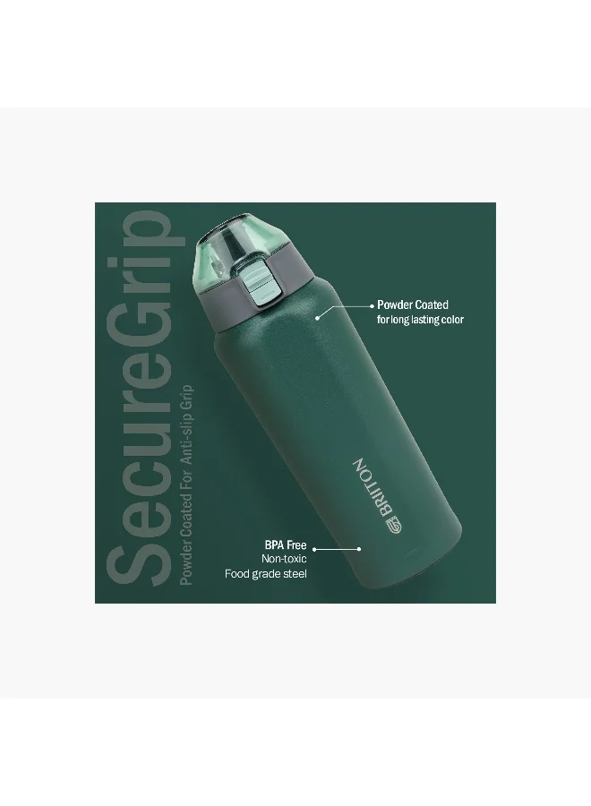 Briiton Water bottle -650Ml Double wall (stainless steel) Insulated Bottle-keeps Hot and Cold