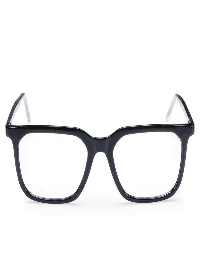AEC Magna Blue Light Blocking Glasses Zero Power Computer Glasses BlueRazr Lenses Anti Glare Lightweight UV Protection Full Rim Square Eyeglasses for Men and Women | M8601 (Black/White) - Image 3