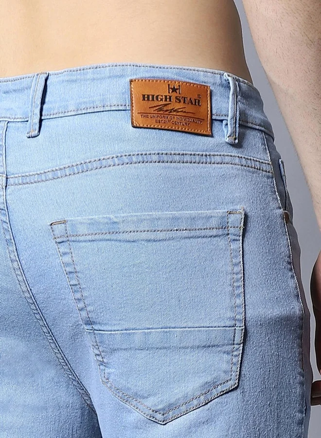 HIGH STAR Mens Blue Jeans