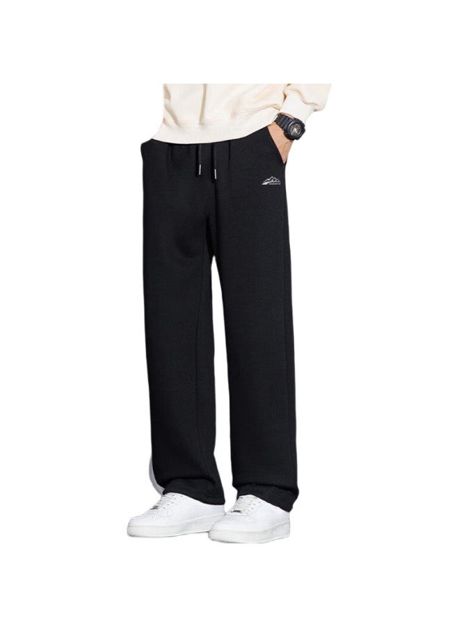 Warrior Casual Pants For Men, Spring And Autumn Straight-Leg Wide-Leg Trousers, Men'S Sports Sweatpants, Versatile Long Pants, Black Xl - Image 3