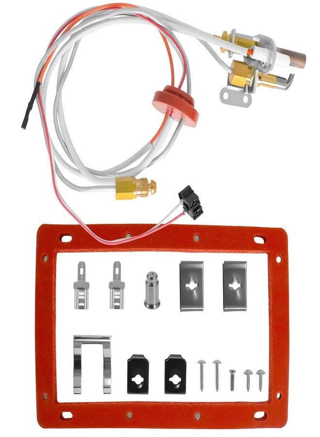 Ketofa SP20824 Pilot Burner Assembly Kit Replacement SP20754,SP21058,SP21059,SP20800, Compatible for Rheem Ruud and Richmond Water Heater Parts, NG with LP Orifice - Image 1