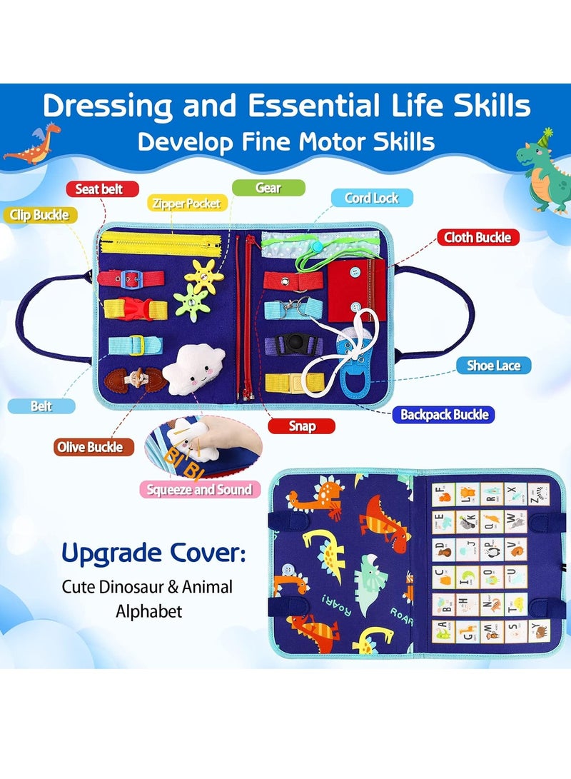 general Toddler Busy Board Montessori Toys for 1 2 3 4 Year Old, Sensory Board Educational Activities for Learning Fine Motor Skills, Gifts for Girls Boys, Travel Toys for Airplane Car - Image 2