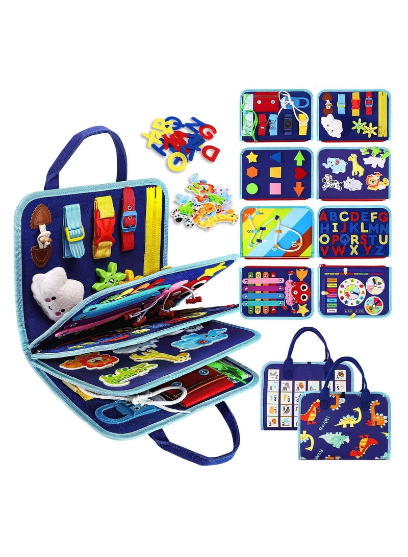 general Toddler Busy Board Montessori Toys for 1 2 3 4 Year Old, Sensory Board Educational Activities for Learning Fine Motor Skills, Gifts for Girls Boys, Travel Toys for Airplane Car - Image 1