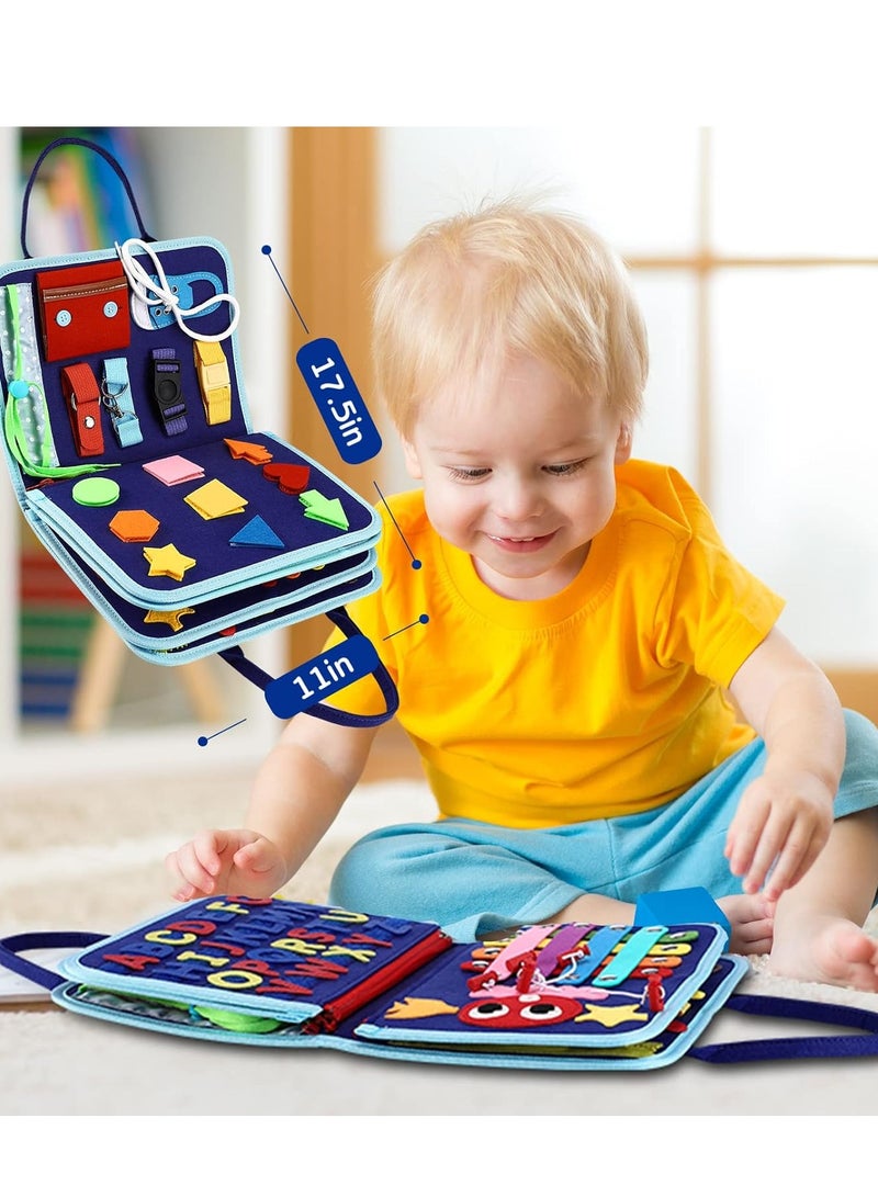 general Toddler Busy Board Montessori Toys for 1 2 3 4 Year Old, Sensory Board Educational Activities for Learning Fine Motor Skills, Gifts for Girls Boys, Travel Toys for Airplane Car - Image 5