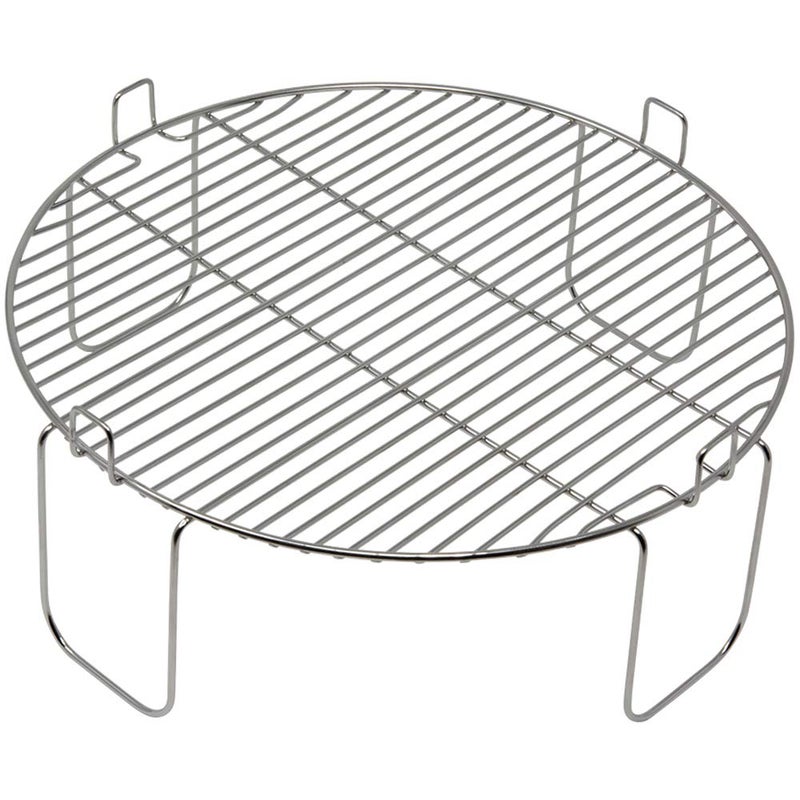 INFRAOVENS رف شواء من الفولاذ المقاوم للصدأ بحجم 4 بوصات متوافق مع فرن NuWave Oven Pro Primo NutriChef Black Decker ملحق شبكي قابل للعكس للطهي والخبز والتبريد في فرن توستر بالأشعة تحت الحمراء