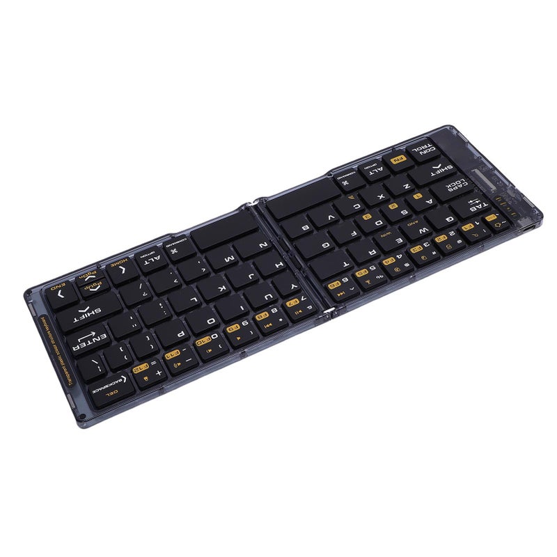 Keyboard for IOS Phone Laptop Tablet Transparent Rechargeable Portable Wireless Bluetooth Foldable Keyboard - Image 4