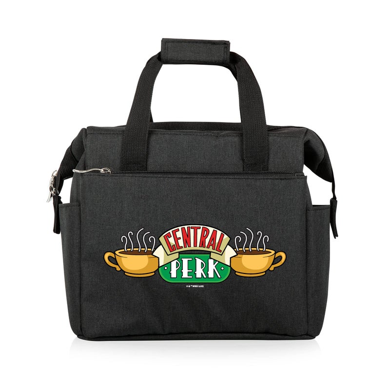 PICNIC TIME Friends Central Perk On The Go Lunch Bag Soft Cooler Lunch Box Insulated Lunch Bag Black