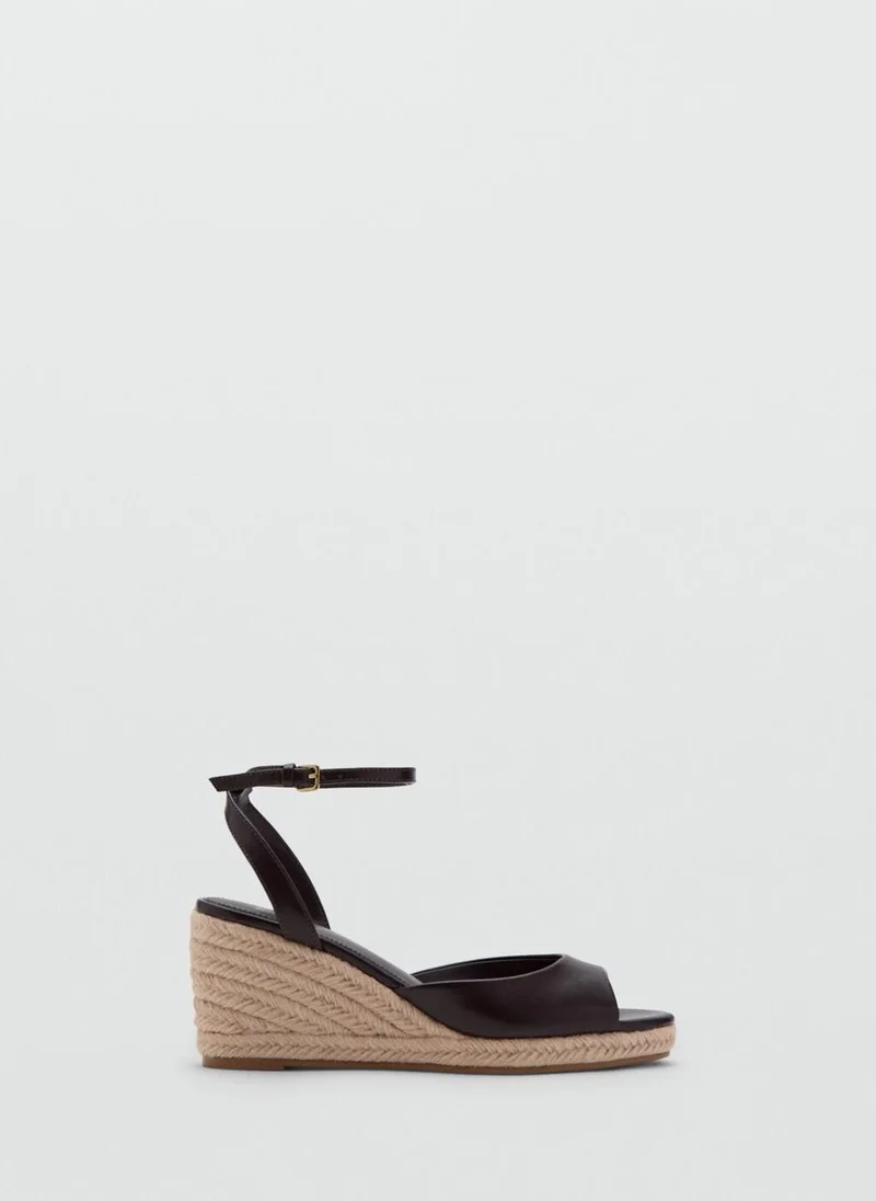 MANGO Espadrille Wedge Sandal