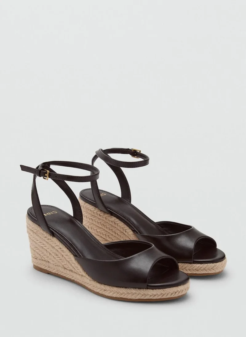 MANGO Espadrille Wedge Sandal