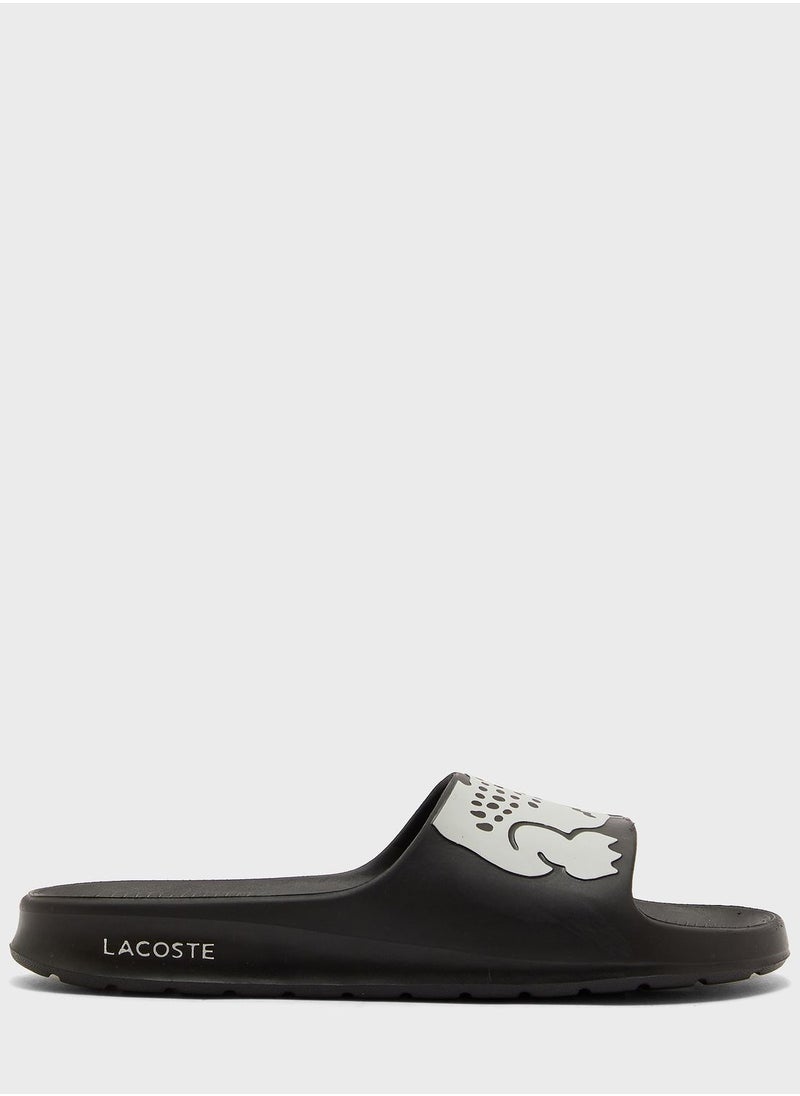 LACOSTE - Croco Printed Slides - Image 1