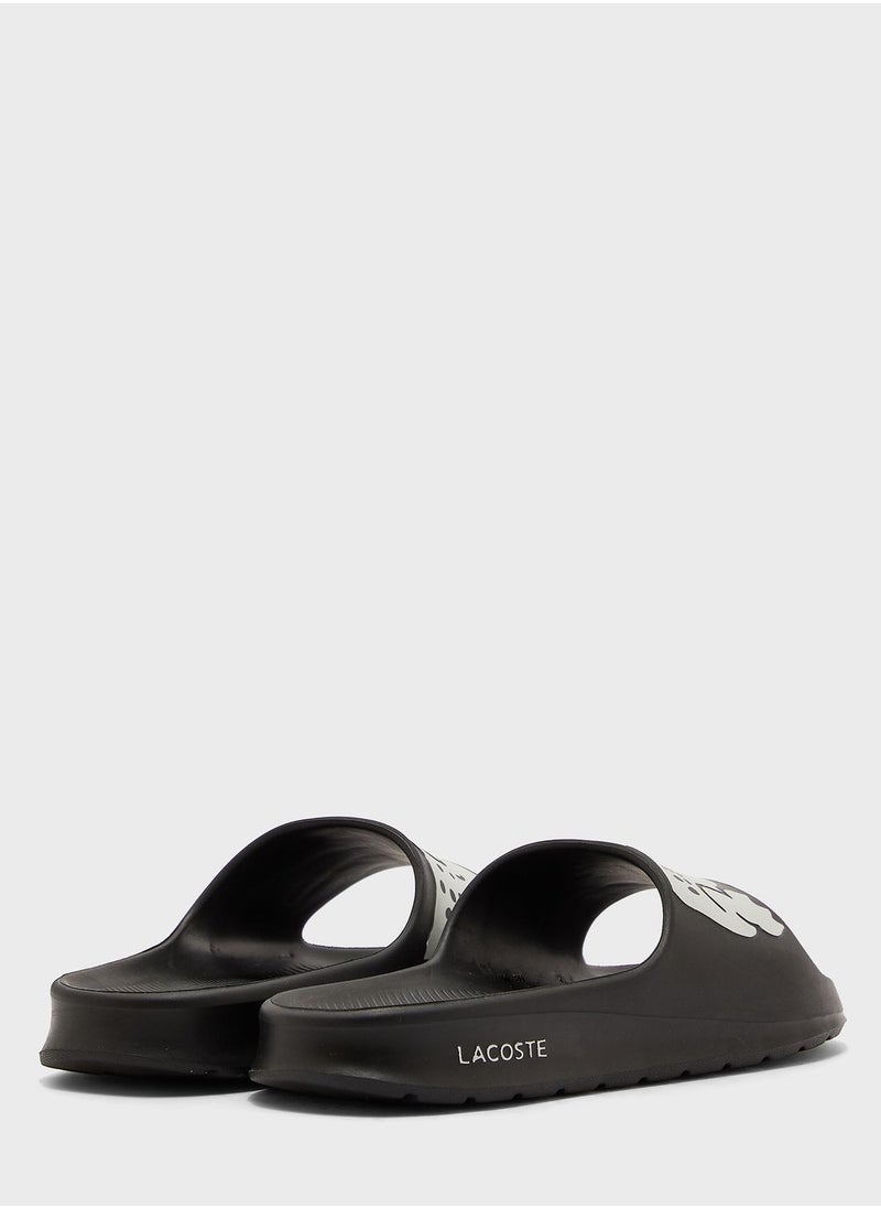 LACOSTE - Croco Printed Slides - Image 1