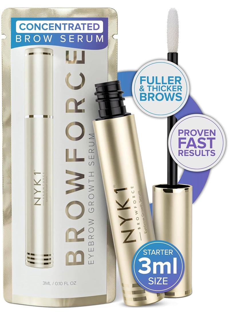 NYK1 - INCREDIBLE NYK1 BrowForce Eyebrow Growth Serum 3ml For Thicker Fuller Natural Brows - Image 1