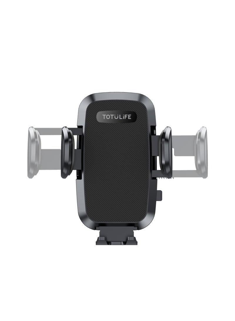 Totulife TOTU LIFE SUCTION Series II 360° Clip Car Phone Holder – Air Vent Mount – Black - Image 3