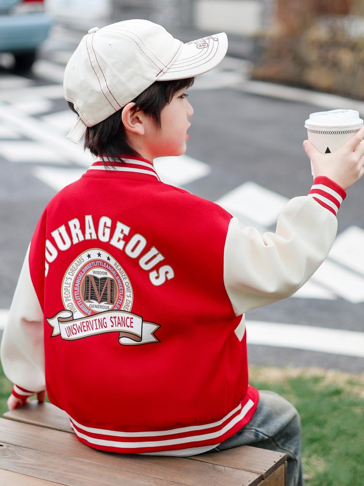 Boys Baseball Suit Baby Spring Jacket Spring Children'S Jacket Little Boy Spring Thin - Image 2