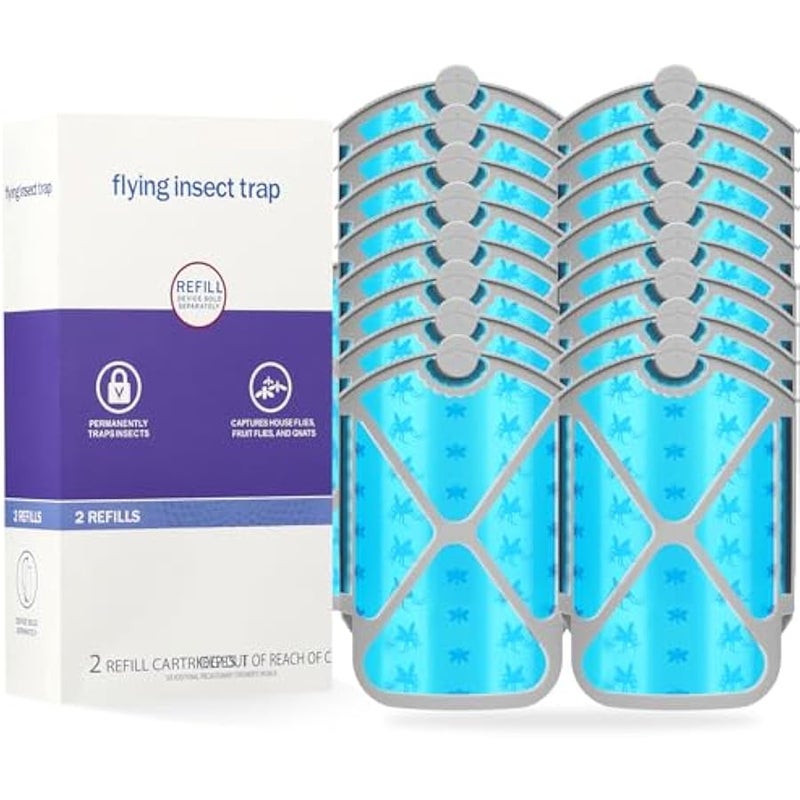 عربست مجموعة اعادة تعبئة مصيدة الحشرات، تجذب وتحبس الحشرات الطائرة وذباب الفاكهة والبعوض والحشرات الاخرى (16 قطعة) - Image 1